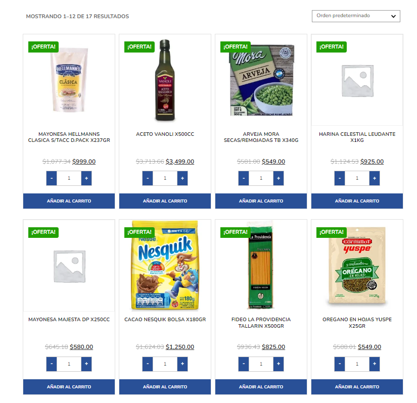 Seleccioná tus productos, color y cantidad