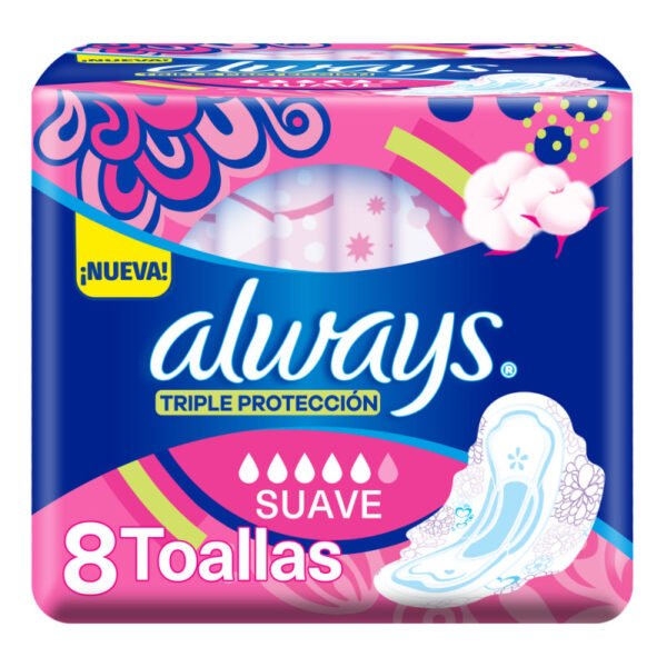 TOALLA ALWAYS TRIP/PROT DIA SUAVE X8U