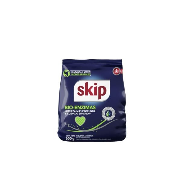 JABON POLVO SKIP BIO ENZIMAS BAJA ESP X600GR