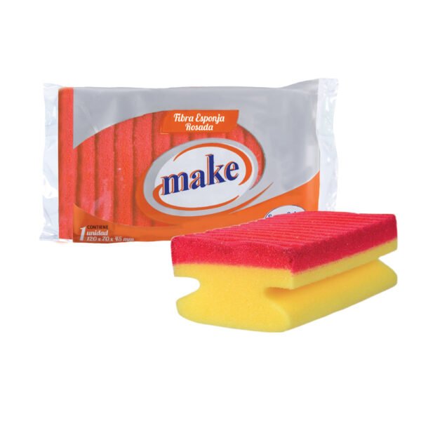 ESPONJA FIBRA ROSADA MAKE