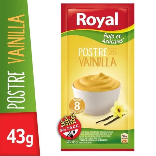 POSTRE ROYAL LIGHT VAINILLA X43GR